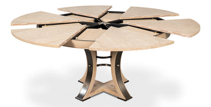 Tower Jupe Extendable Round Dining Table