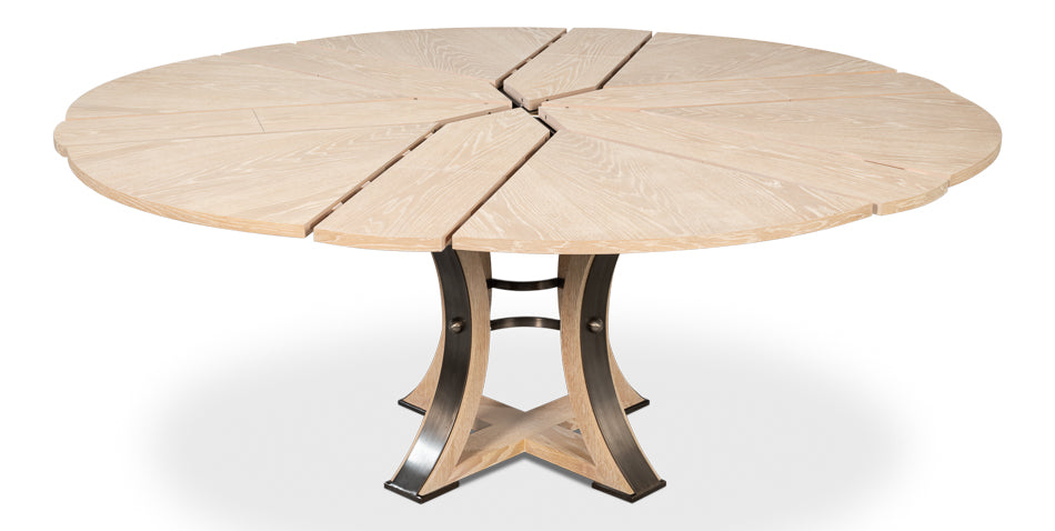 Tower Jupe Extendable Round Dining Table
