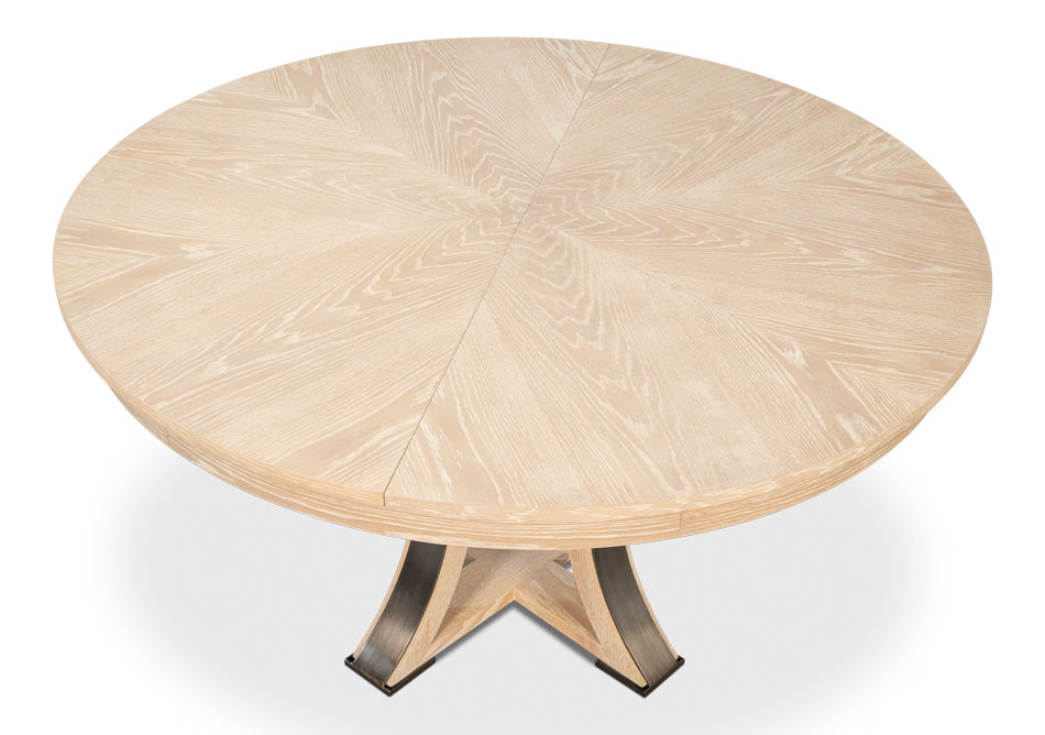 Tower Jupe Extendable Round Dining Table