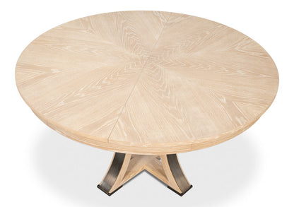Tower Jupe Extendable Round Dining Table