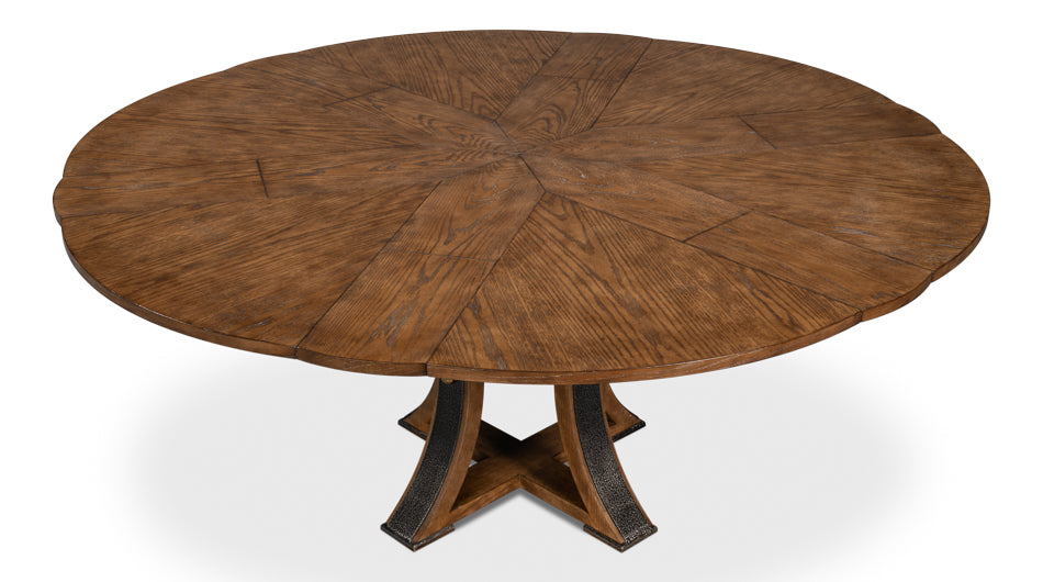 Tower Jupe Extendable Round Dining Table