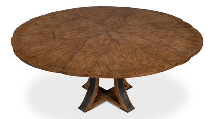 Tower Jupe Extendable Round Dining Table