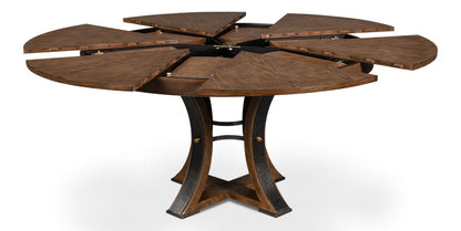 Tower Jupe Extendable Round Dining Table