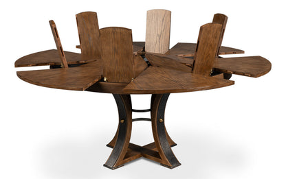 Tower Jupe Extendable Round Dining Table