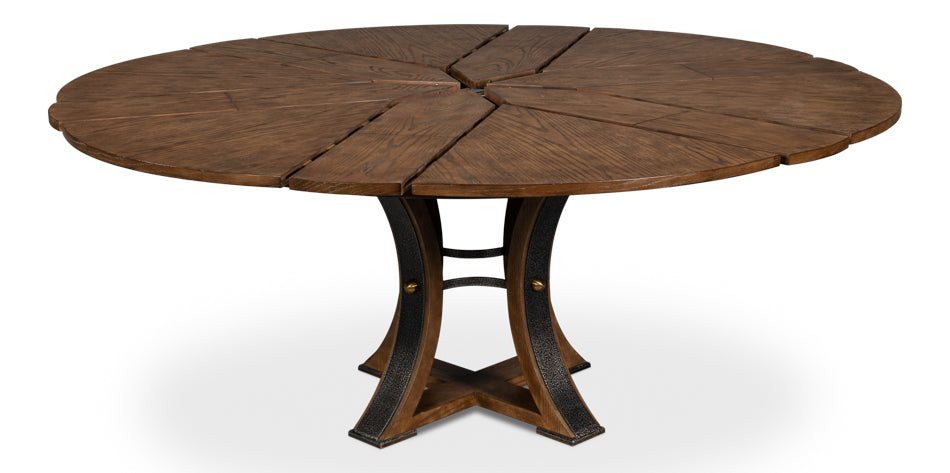 Tower Jupe Extendable Round Dining Table