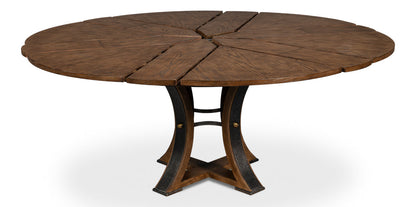 Tower Jupe Extendable Round Dining Table