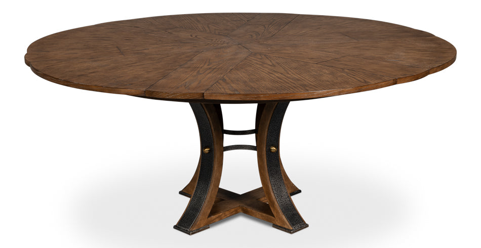 Tower Jupe Extendable Round Dining Table