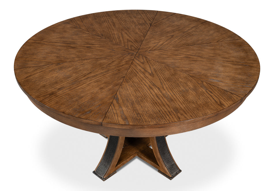 Tower Jupe Extendable Round Dining Table