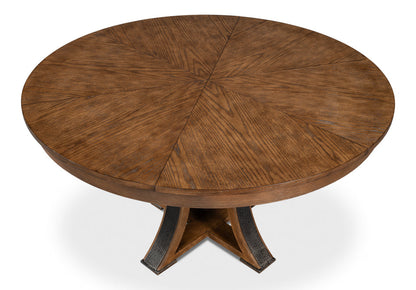 Tower Jupe Extendable Round Dining Table