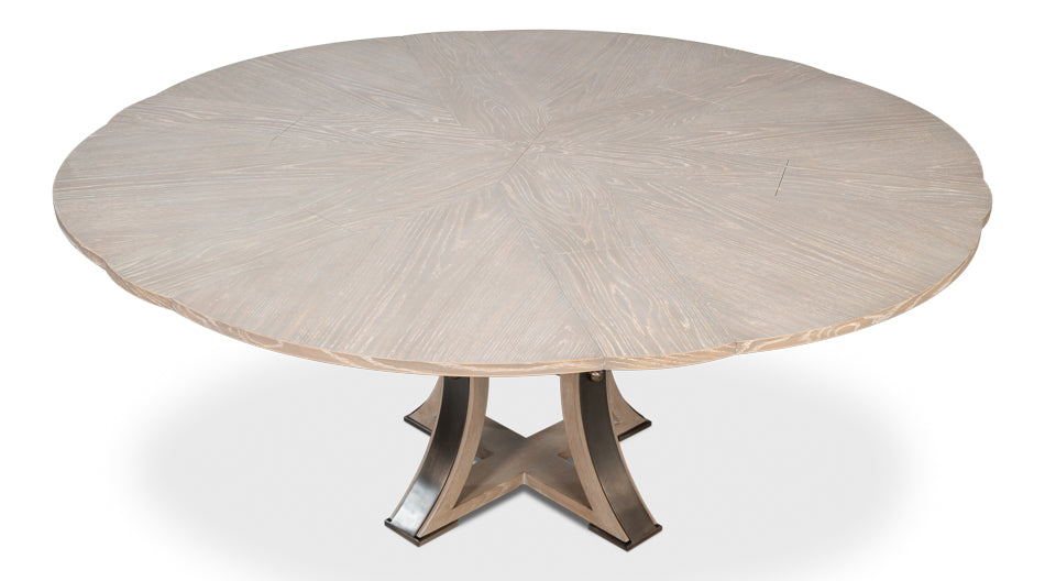 Tower Jupe Extendable Round Dining Table