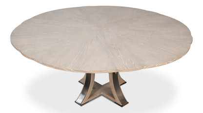 Tower Jupe Extendable Round Dining Table