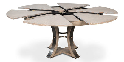 Tower Jupe Extendable Round Dining Table