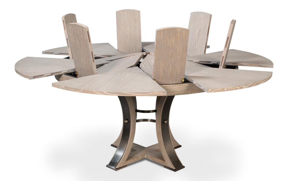 Tower Jupe Extendable Round Dining Table