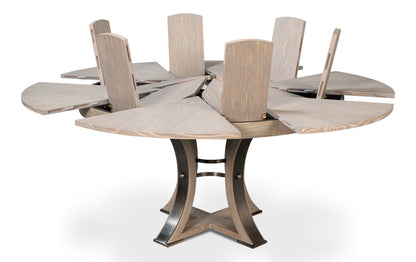 Tower Jupe Extendable Round Dining Table