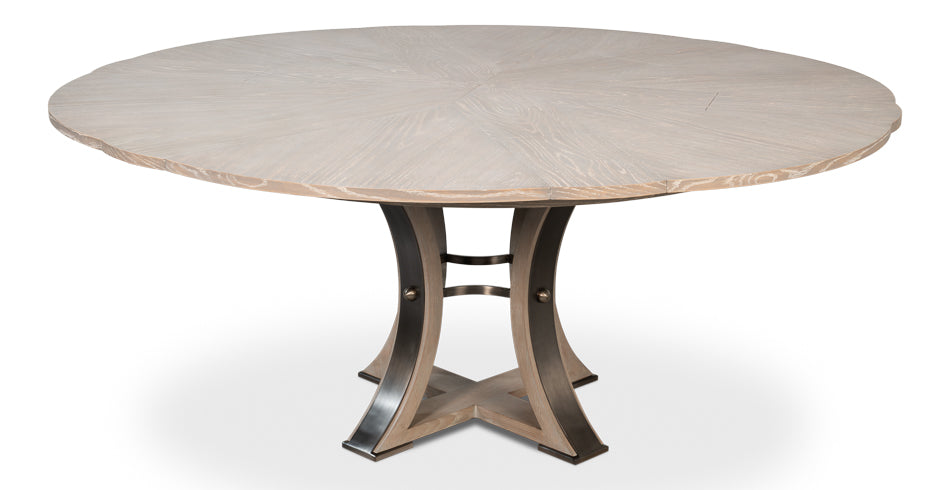 Tower Jupe Extendable Round Dining Table