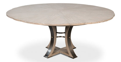 Tower Jupe Extendable Round Dining Table