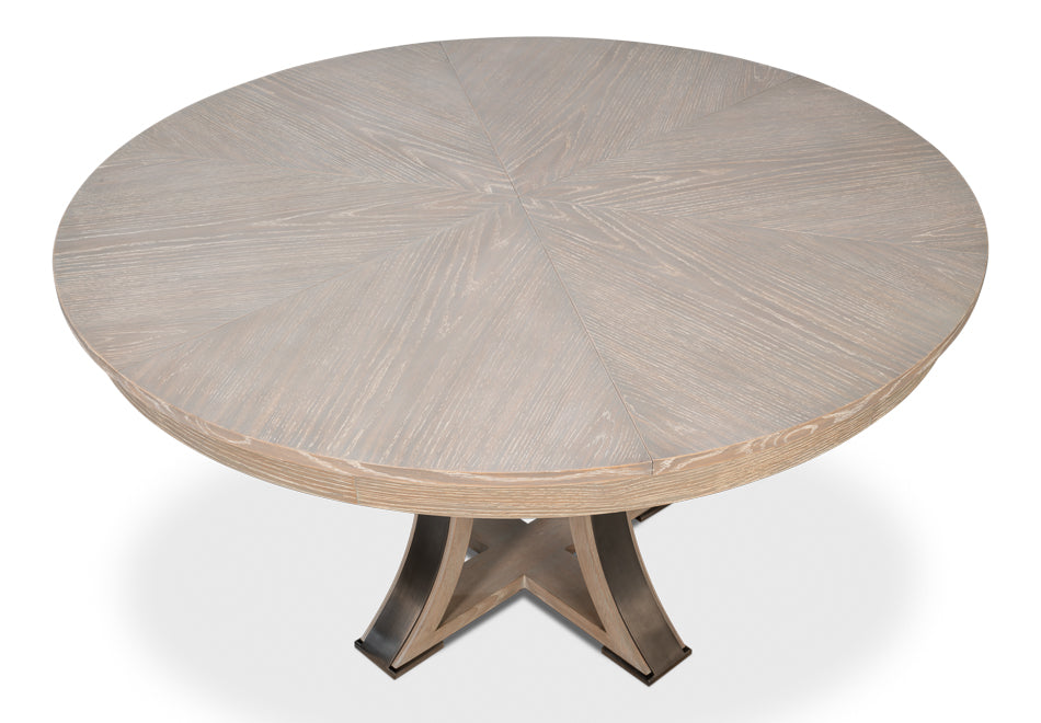 Tower Jupe Extendable Round Dining Table