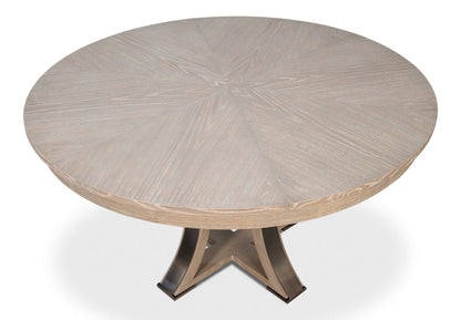 Tower Jupe Extendable Round Dining Table