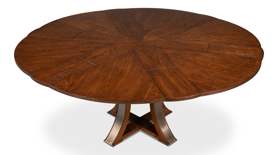 Tower Jupe Extendable Round Dining Table