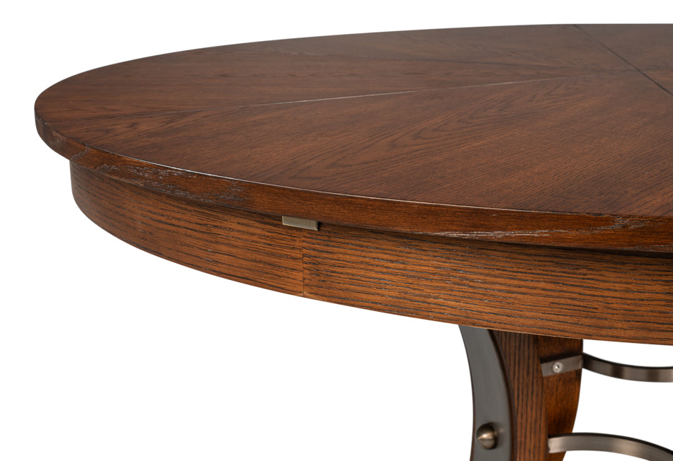 Tower Jupe Extendable Round Dining Table