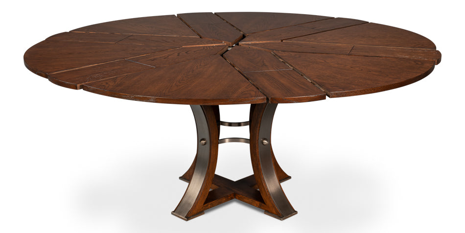 Tower Jupe Extendable Round Dining Table