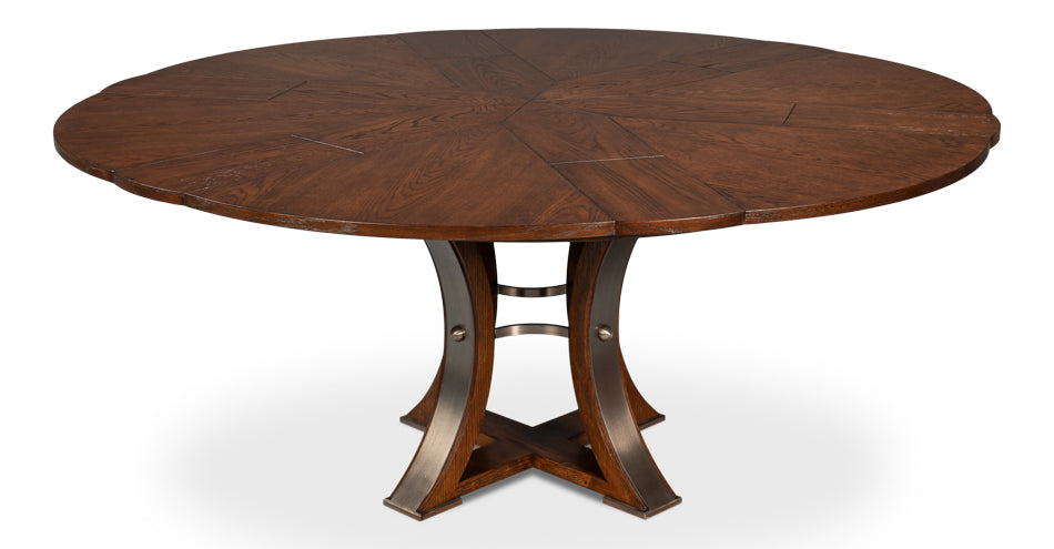 Tower Jupe Extendable Round Dining Table
