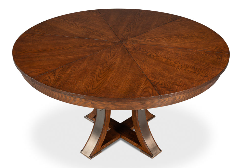 Tower Jupe Extendable Round Dining Table