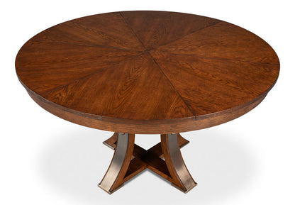 Tower Jupe Extendable Round Dining Table