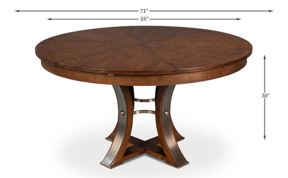 Tower Jupe Extendable Round Dining Table