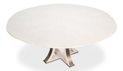 Tower Jupe Extendable Round Dining Table