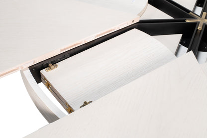 Tower Jupe Extendable Round Dining Table