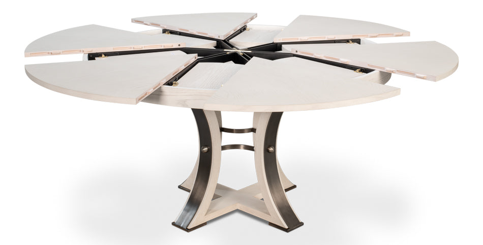 Tower Jupe Extendable Round Dining Table