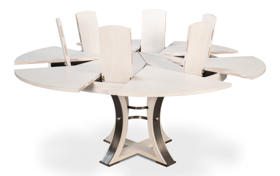 Tower Jupe Extendable Round Dining Table