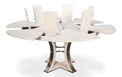 Tower Jupe Extendable Round Dining Table
