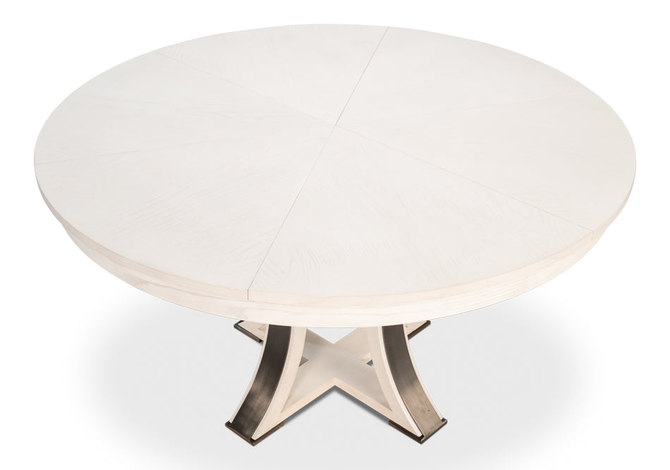 Tower Jupe Extendable Round Dining Table