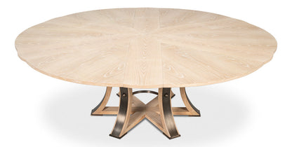 Tower Jupe Extendable Round Dining Table