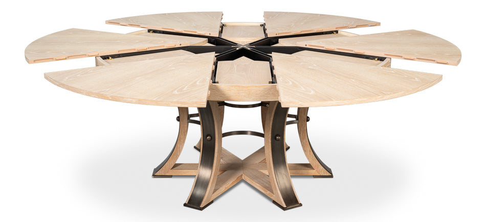 Tower Jupe Extendable Round Dining Table