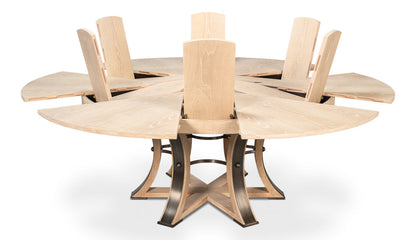 Tower Jupe Extendable Round Dining Table