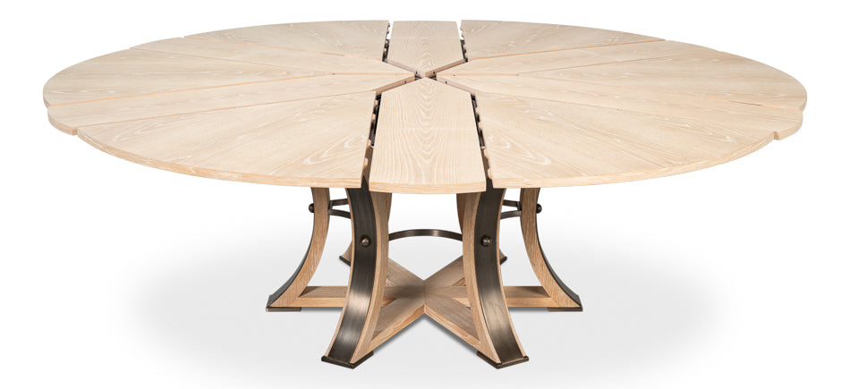 Tower Jupe Extendable Round Dining Table