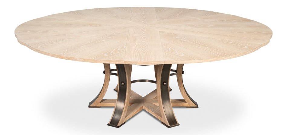 Tower Jupe Extendable Round Dining Table