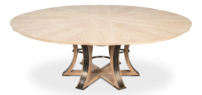 Tower Jupe Extendable Round Dining Table