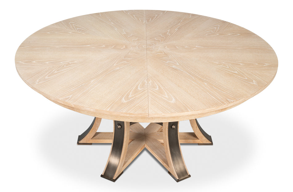 Tower Jupe Extendable Round Dining Table
