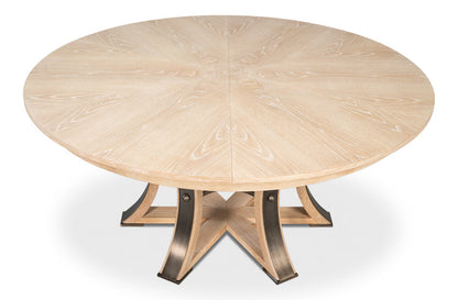 Tower Jupe Extendable Round Dining Table