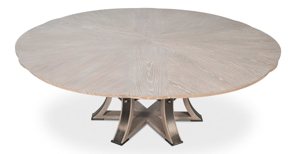 Tower Jupe Extendable Round Dining Table