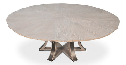 Tower Jupe Extendable Round Dining Table