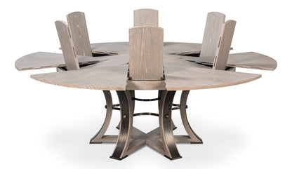 Tower Jupe Extendable Round Dining Table