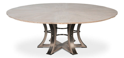 Tower Jupe Extendable Round Dining Table