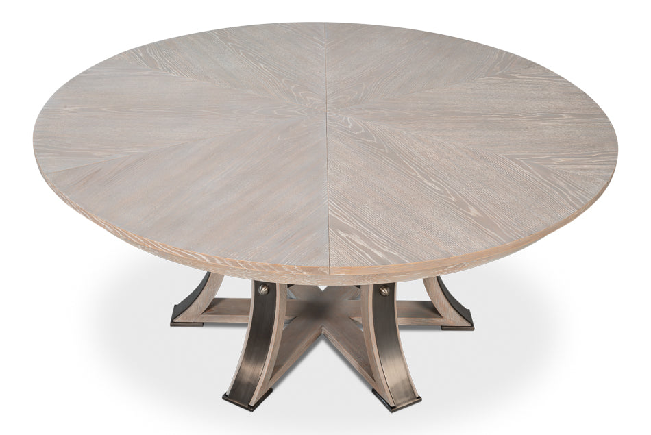 Tower Jupe Extendable Round Dining Table