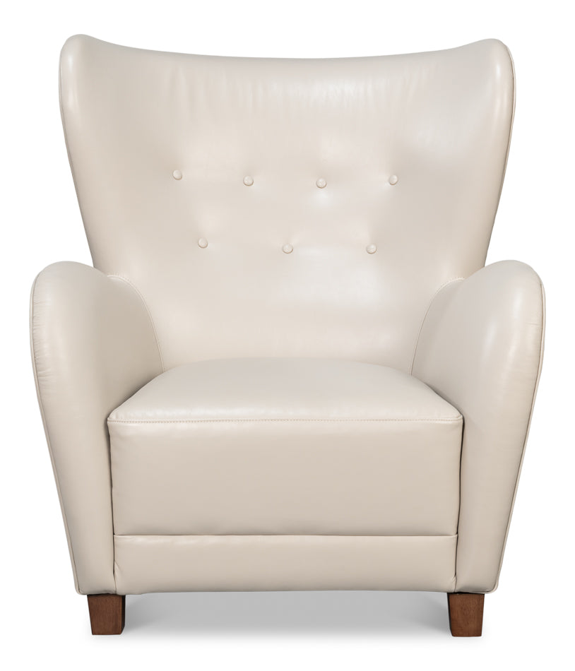 Lombard Leather Wing Chair