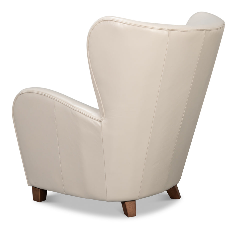 Lombard Leather Wing Chair